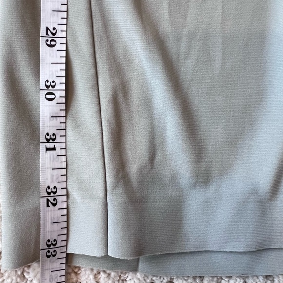 NORMA KAMALI Revolve Sage Green Pleated Dress Pants Trousers S - Picture 11 of 11